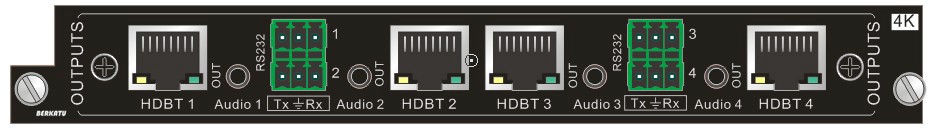 BERKATU柏卡圖  4路HDBaseT信號(hào)輸出卡